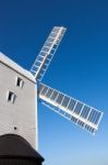 Clayton, East Sussex/uk - January 3 : Jill Windmill On A Winter' Stock Photo