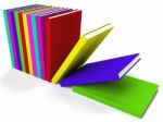 Multicolored Books Stock Photo