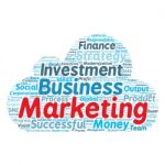 Business & Finance Related Word Cloud Background Stock Photo