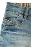 Jeans Pocket Closeup Stock Photo