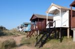 Nunstanton, Norfolk/uk - June 2 : Beach Huts At Hunstanton Norfo Stock Photo