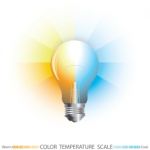 Light Color Temperature Scale Stock Photo