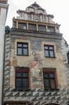 View Of A Traditional Building In Krumlov Stock Photo