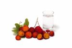 Strawberry Tree (arbutus Unedo) Fruit With Aguardiente Stock Photo