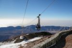 Cable Car To Mount Teide In Tenerife Stock Photo