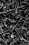 Screws Background Stock Photo