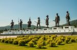 Rajabhakti Park With The Moutain Behind Stock Photo