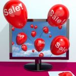 Balloons with sale word Stock Photo