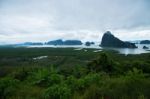 Famous View Point Samed Nang She Stock Photo