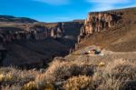 Pinturas River Canyon And The Cave Of The Hands - Argentina Stock Photo