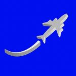 3d Airplane  Icon Stock Photo