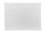 White Napkin Isolated On White Stock Photo