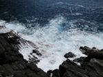 Waves Crashing On The Rocks D Stock Photo