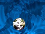 Earth And Bubble Stock Photo