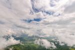 High Angle View Natural Landscape Stock Photo