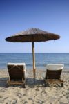 Beach Umbrella  Stock Photo