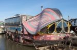 Weird Boat At Shoreham-by-sea Stock Photo