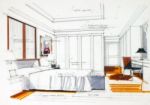 Interior Sketch Stock Photo