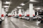 Abstract Blur Parking Car Indoor For Background Stock Photo