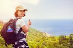 Vintage Style Women At Koh Tao Stock Photo