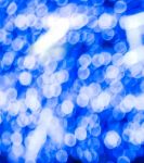 Abstract Background Blue Bokeh Stock Photo