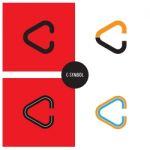 C- Company Symbol.c-letter Abstract Logo Design Stock Photo