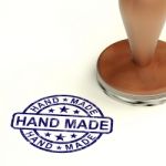 Rubber Stamp With Hand Made Word Stock Photo