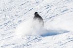 Deogyusan,korea - January 1: Skier Skiing On Deogyusan Ski Resort In Winter,south Korea On January 1, 2016 Stock Photo