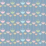 Seamless Pattern Of Colorful Tulip Flower Illustration Background Stock Photo