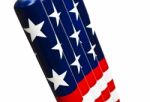 USA Flag On Baseball Bats Stock Photo