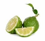 Bergamot Isolated On The White Background Stock Photo