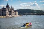 Hungarian Parliament Building In Budapest Stock Photo