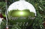 Happy New Year 2018 Stock Photo