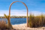 Uros - Floating Islands, Titicaca, Peru Stock Photo