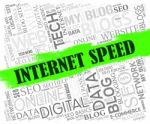 Internet Speed Means Web Site And Fast Stock Photo