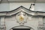 Star Of David On An Apartment Block In The Jewish Quarter Of Pra Stock Photo