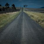 Road Out In The Countryside Stock Photo