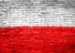 Poland Flag Painted On Wall Stock Photo