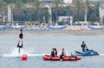 Marbella, Andalucia/spain - July 6 : People Enjoying Watersports Stock Photo