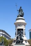 San Francisco, California/usa - August 5 : Statues Of A Female W Stock Photo