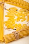 Bunch Of Italian Pasta Type Stock Photo