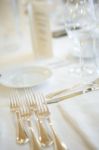 Elegant Table Stock Photo