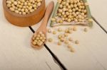 Organic Soya Beans Stock Photo