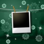 Photo Frames Indicates Text Space And Background Stock Photo