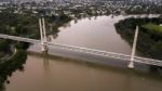 View Of The Eleanor Schonell Bridge In West End, Brisbane Stock Photo