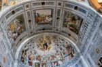 Interior View Of Verona Cathedral Stock Photo