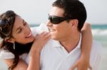 Loving Couple Look Each Other Stock Photo