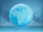 Globe Background Means Backgrounds Earth And Global Stock Photo