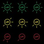 Lifi Icon Set Stock Photo