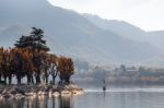 Lake Como At Lecco Stock Photo